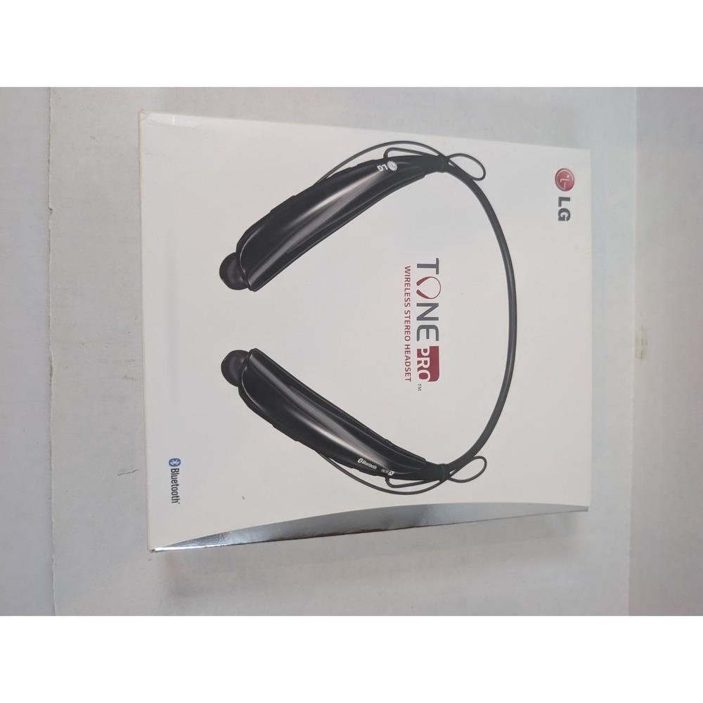 LG Tone Pro HBS-750 Bluetooth Wireless Stereo Headset Black Untested
